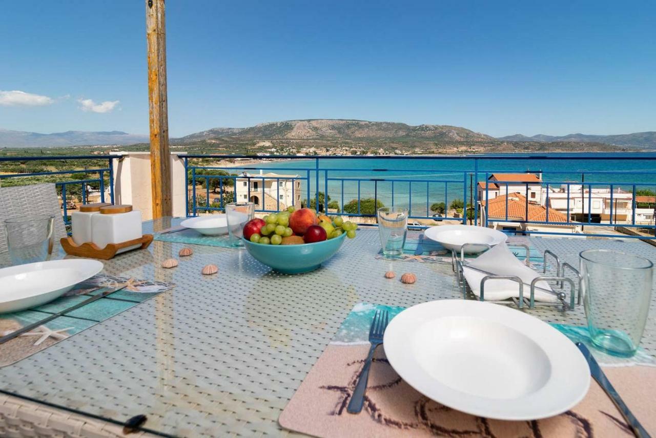 Seaview Flat Steps To The Beach Karavostasi  Экстерьер фото